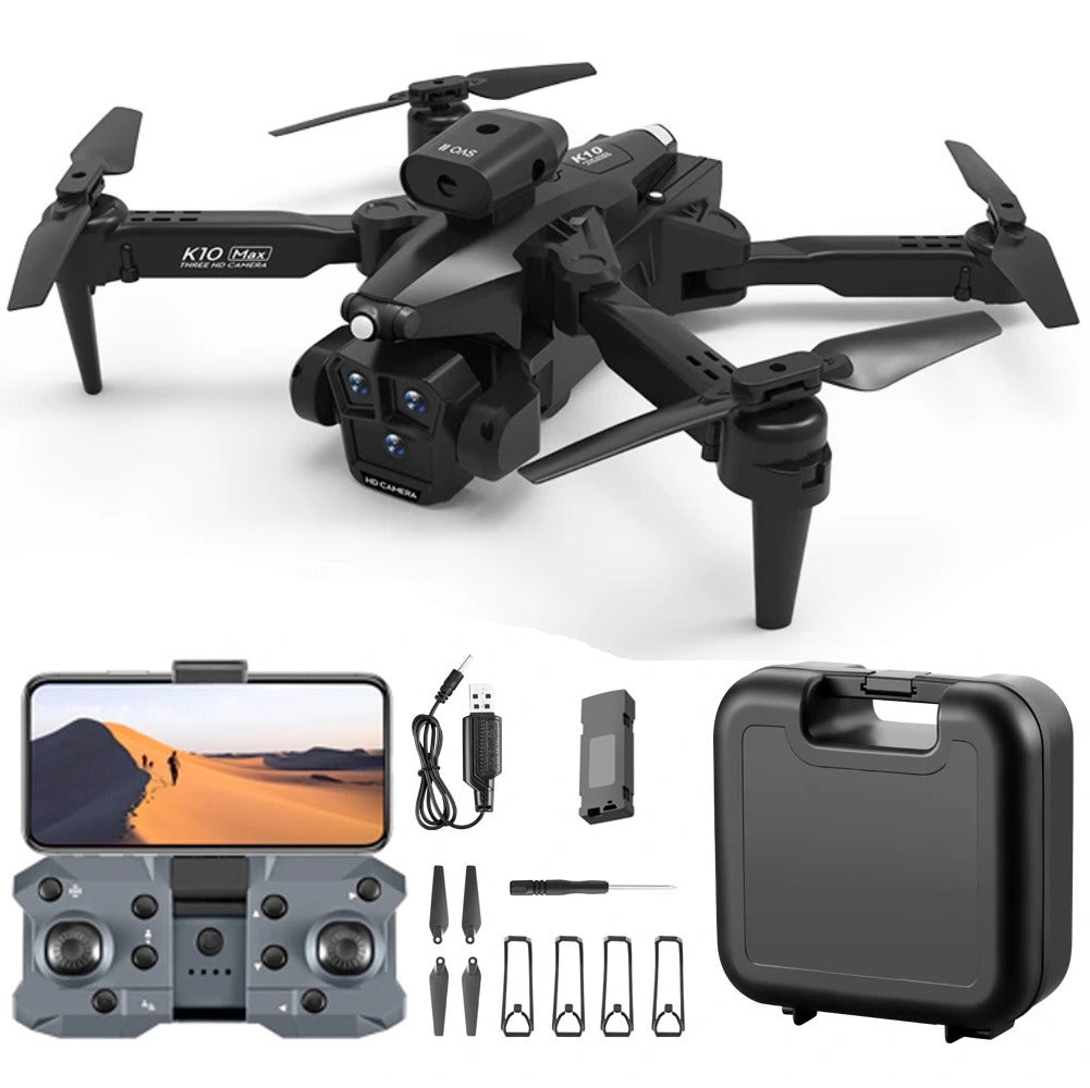 Drone K10 Max Wifi 2.4g 3 Cámaras 4k Hd